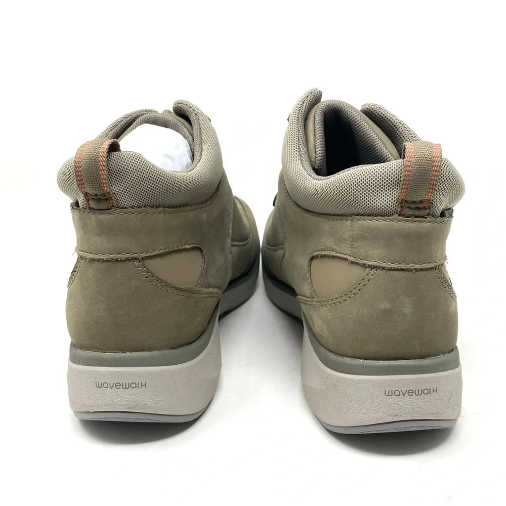 Clarks Wave 2.0 Mid Boots Sage Leather Women’s 10W New Waterproof Comfort